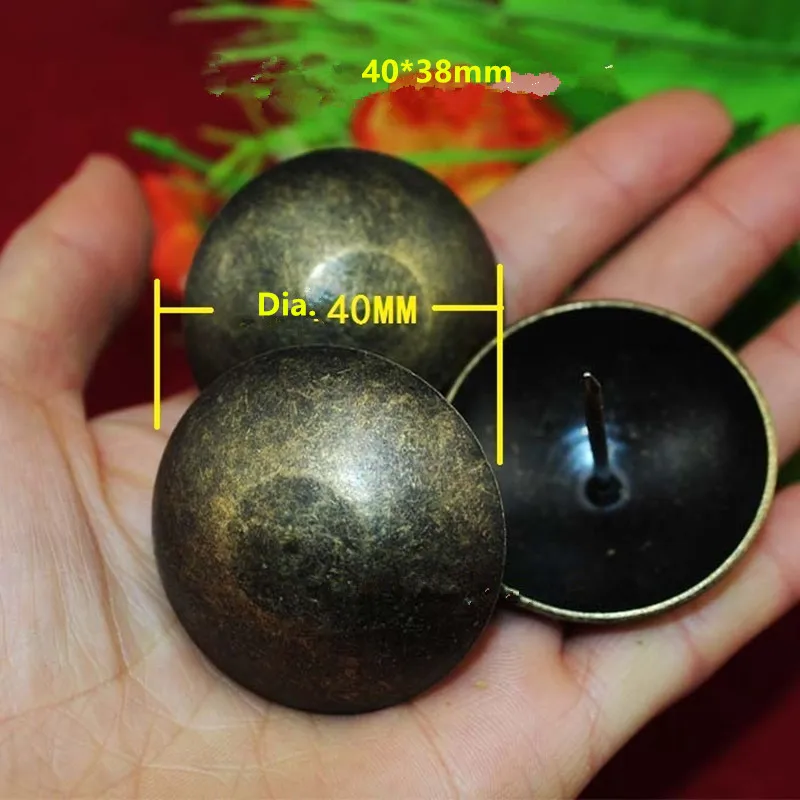 1 шт. 4 см антикварная обивка ногтей для декоративной обивки Лаки гвоздики ювелирные изделия деревянная коробка мебель декоративные штифты дверной гвоздь
