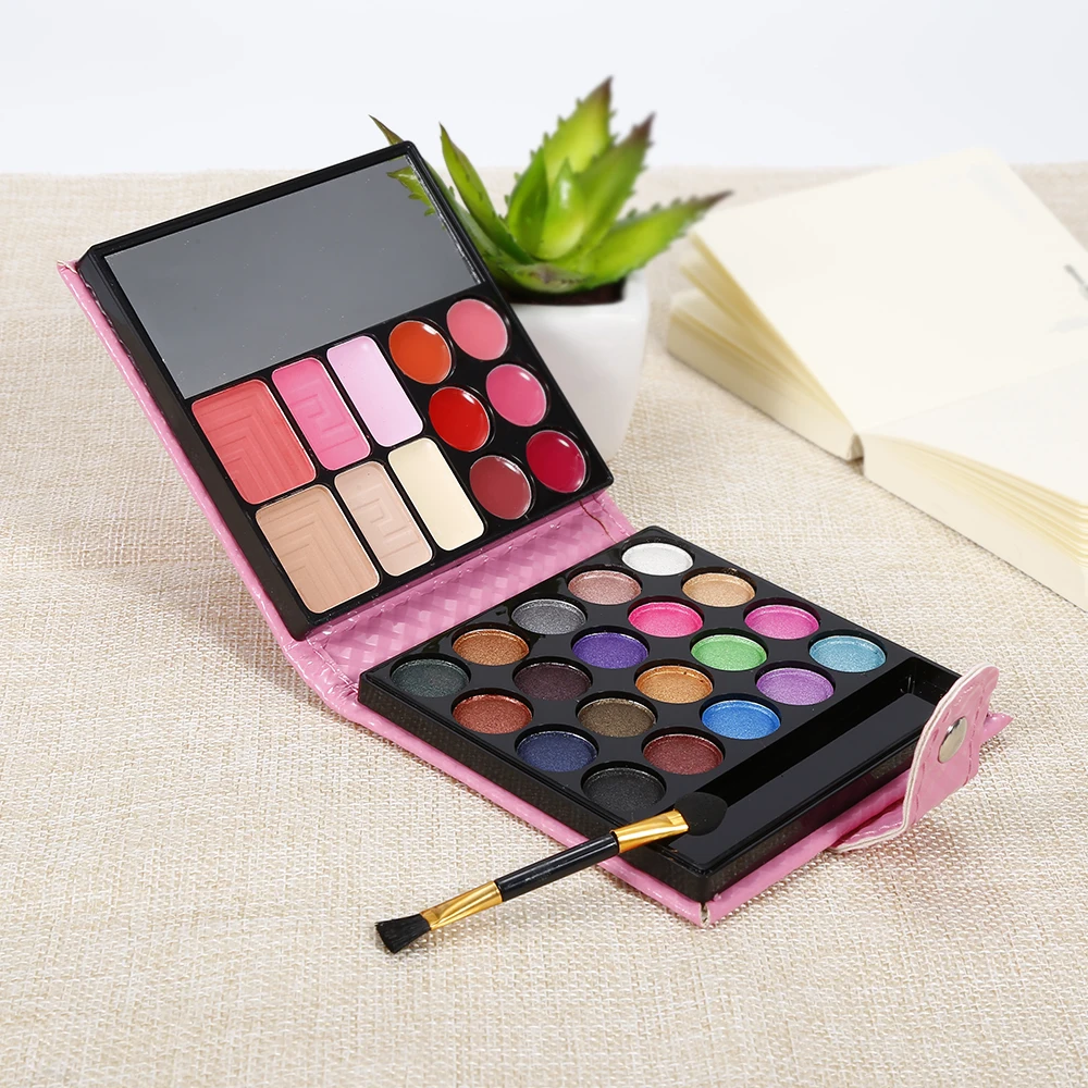 

ELECOOL Pink Glitter Fashion eyeshadow Palette 32 Colors Matte Eye Shadow Cream Nude Eye Make Up Cosmetics set TSLM2