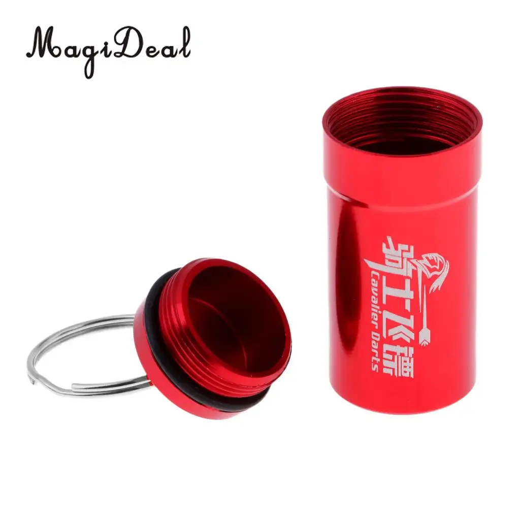 Soft Tip Dart Points Storage Case Accessories Portable Carry Box Dart Flight Protector Waster O-Ring Supplies Holder w/ Key Ring