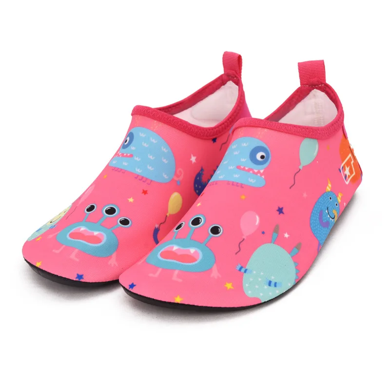 Kids Quick Drying Swim Water Shoes Footwear Barefoot Light Weight Aqua Socks For Beach Pool Cartoon Children Slippers Shoes