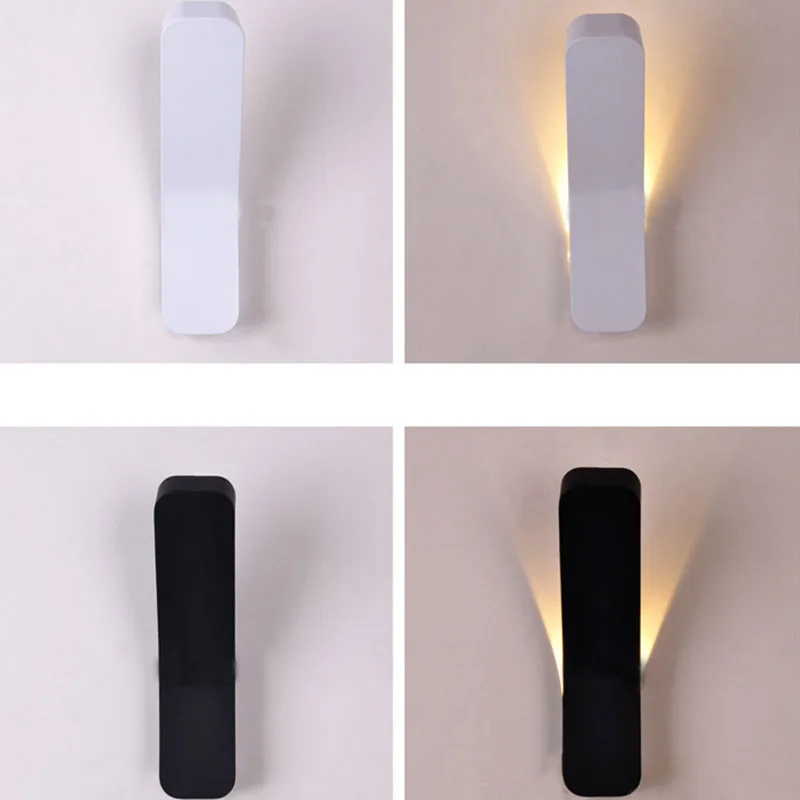 모던 브리프 강도 LED 벽 조명 마운트, 고품질 거실 침실 독서 스콘스 조명, 90-260V 램프