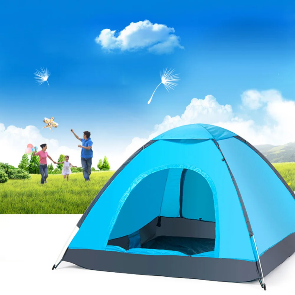 Стороны бросали быстро открыть автоматическая палатка Водонепроницаемый палатка один Слои Портативный рыбалка солнцезащитный крем анти-УФ тент палатки