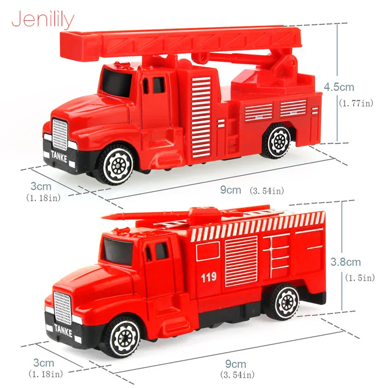 1//50th Mini Container Truck Car Alloy Model Free Wheels Slide Vehicle Toy