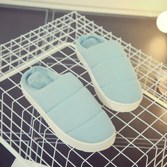 Winter New Arrival Simple Style Men And Women Durable Home Slippers Soft Cotton Comfortable Indoor Antiskid Bedroom Shoes (12)