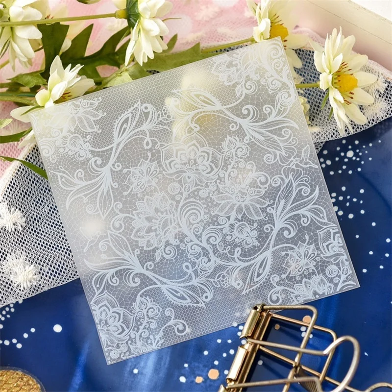 KSCRAFT 6pcs/set Elegant Vellum Paper Stickers for DIY Scapbooking Card Making Planner Craft