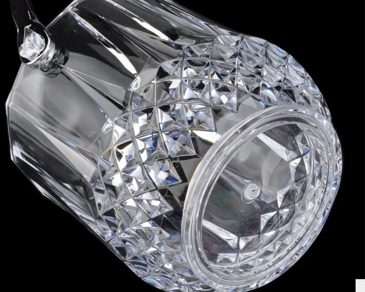 Прозрачный свинца хрусталя diamond ice ведро бар KTV модные креативные Вино Баррель/ведро льда 1L