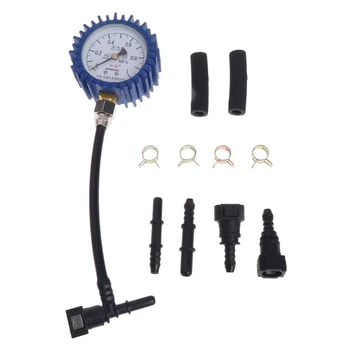 

OOTDTY Motorcycle Car Fuel Pressure Gauge Car Gasoline Pressure Gauge Meter Tester Tool