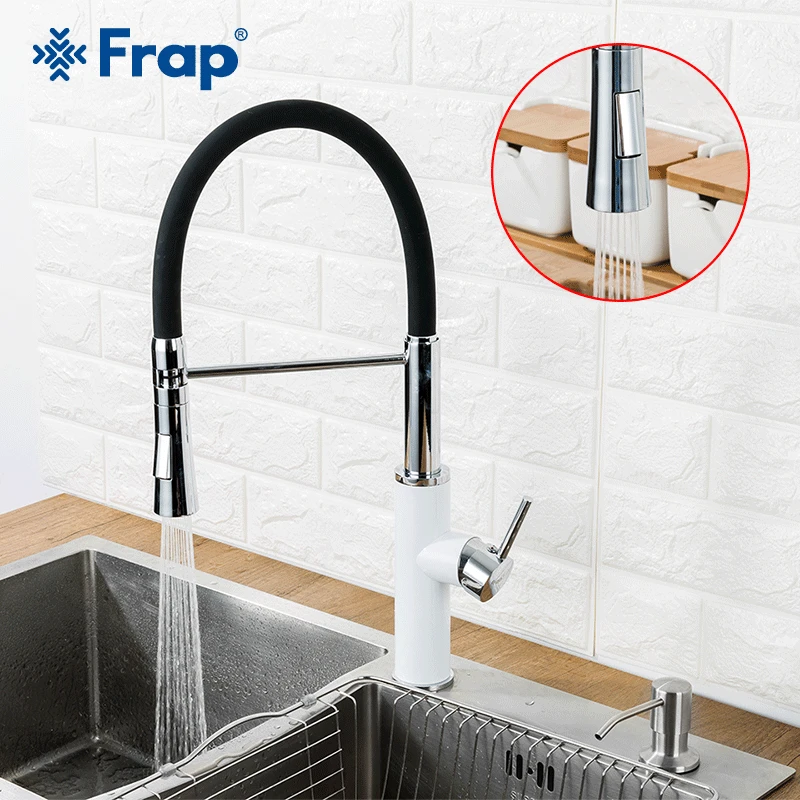 Кухонный Смеситель FRAP выдвижной кран для холодной и горячей воды 2 функции