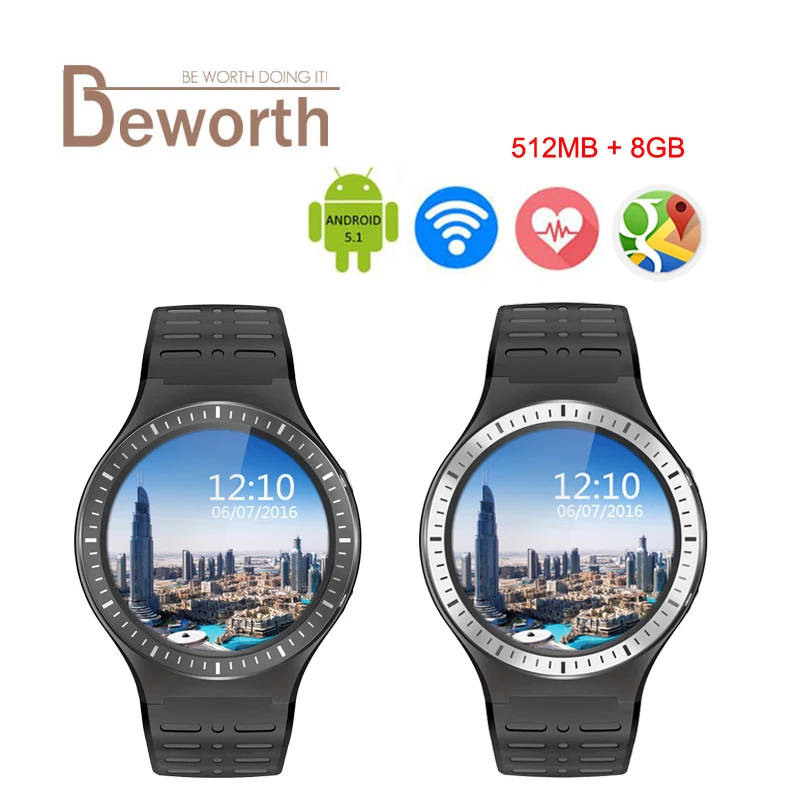 

Original ZGPAX S99B 3G Smart Watch MTK6580 Quad Core 512M 8GB Camera Android 5.1 Heart Rate Monitor WCDMA GPS WIFI Bluetooth 4.0