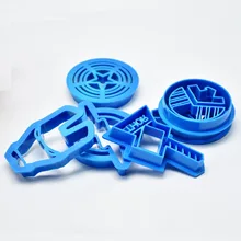 DIY выпечка 6 шт. Мстители супер герой Стайлинг помадка нож для торта и печенья формы для печенья Sugarcraft