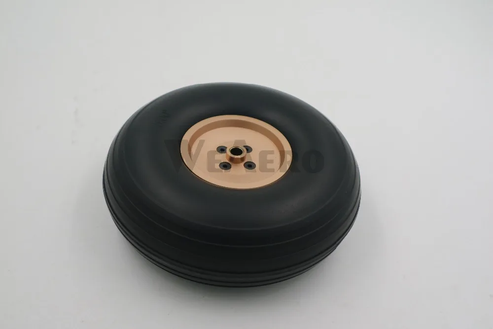 

RC Самолет RC самолет PU колесо с алюминиевым ступиком 5,0 ''(D127 x H46 x d6mm) для 200cc RC самолетов