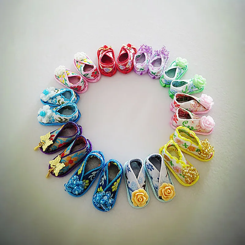 

1Pairs Cute China Ancient costume Flat base Blyth Doll Shoes
