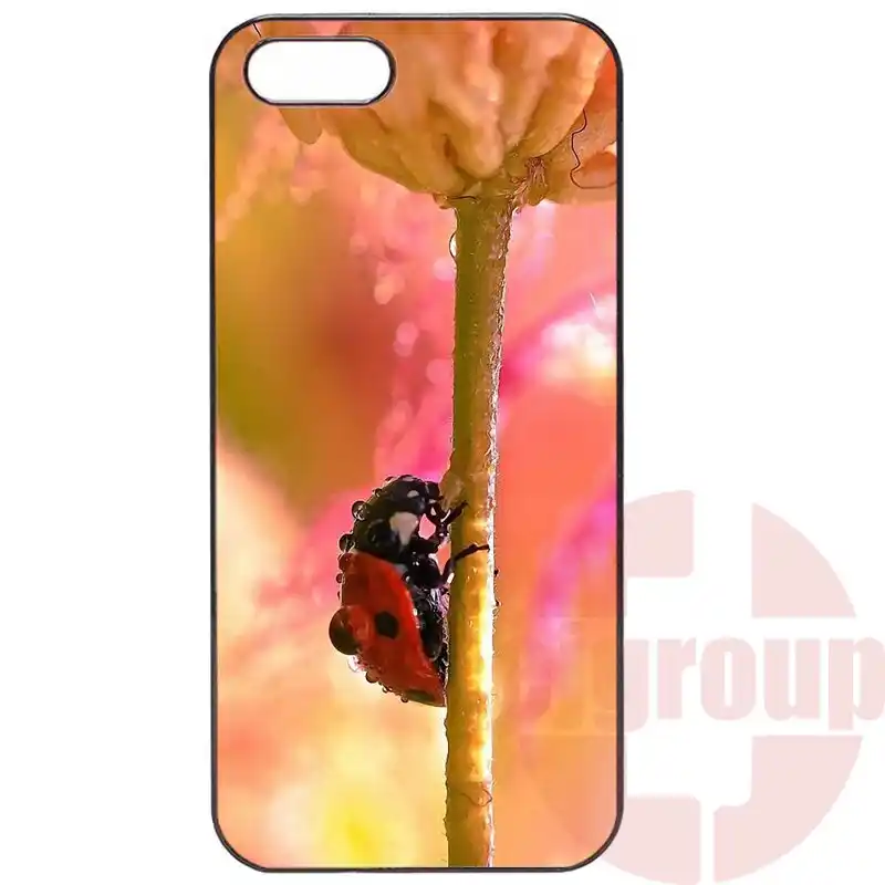 Фото Для Apple iPhone 4 4S 5 5C SE 6 S 7 Plus 4.7 5.5 iPod Touch Шаблон Телефон Дело Чехол lady beetle божья