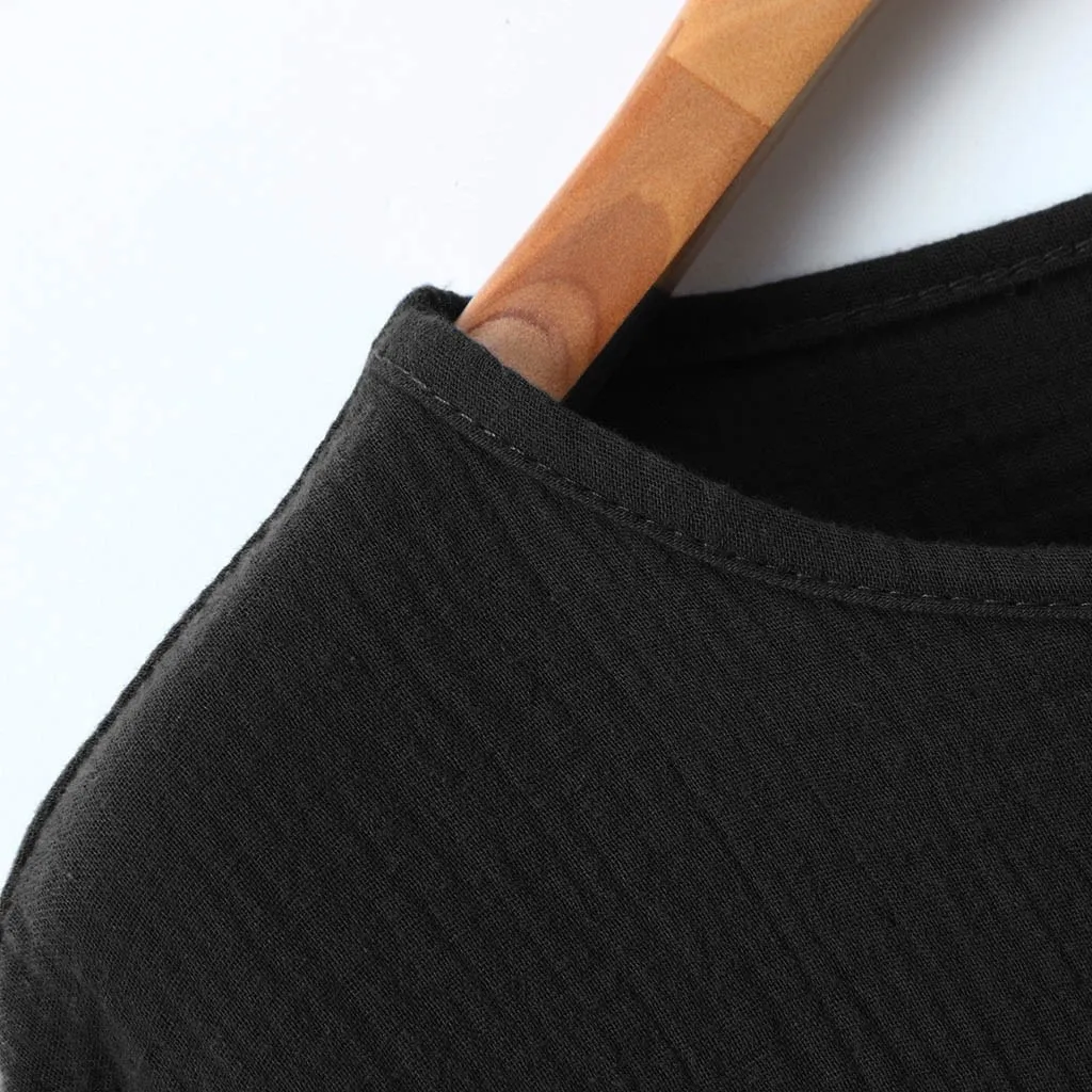 Модная брендовая мужская рубашка camiseta летняя мешковатая хлопковая льняная