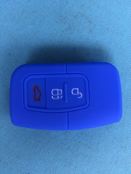 

3 Button Remote Smart Silicone Car Key Case Cover Fob for Ford Focus 2016 2017 Kuga 2010 Keyless FOB Cover Styling no logo