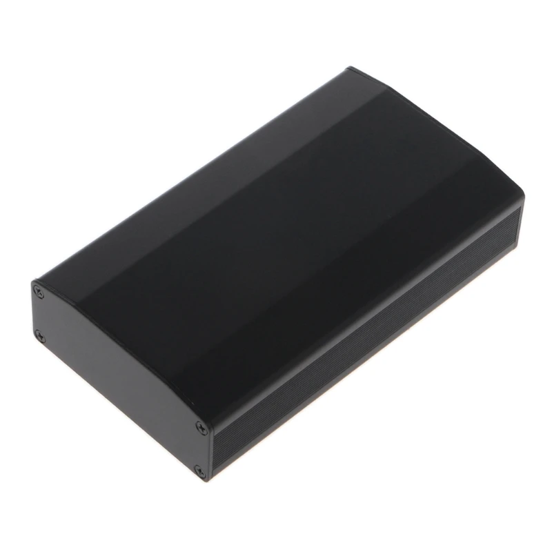 Алюминиевый Чехол-коробка для монтажной платы, электрический соединитель, DIY Shell Shied корпус для электронных блоков питания - Цвет: Черный