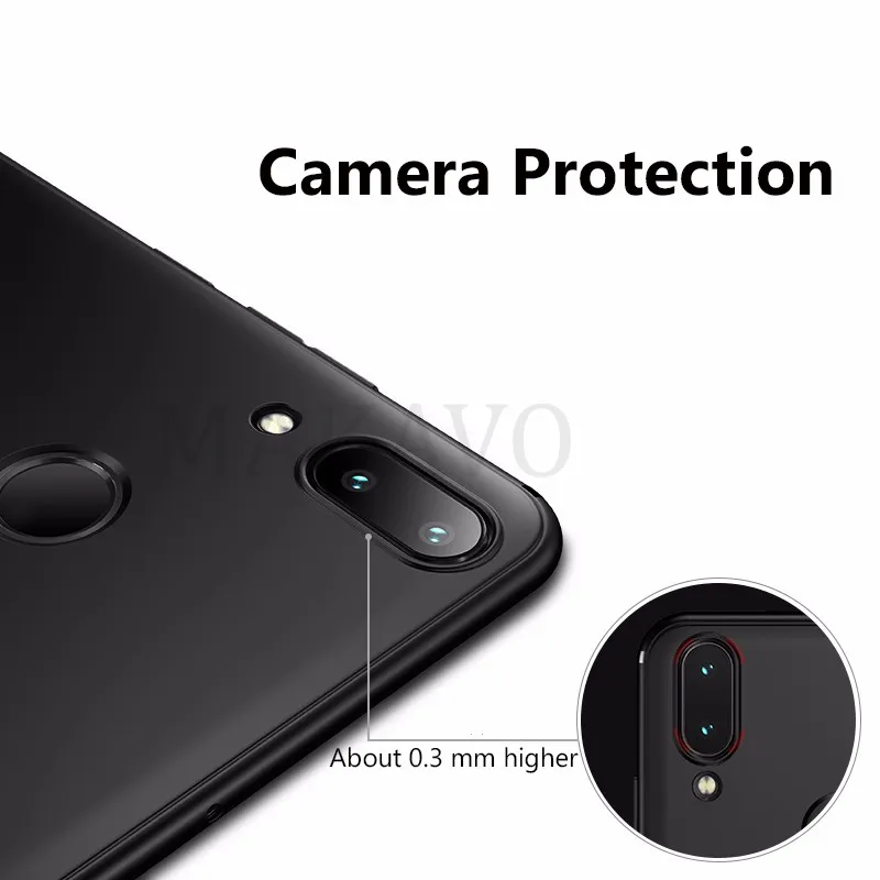 MAKAVO для Meizu Note 9 чехол тонкий матовый мягкий Note9 телефона s|Бамперы| |