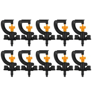 

Nozzle 10pcs Micro sprinkler Automatic 360° Rotating Garden Irrigation Watering Spray Mini Rotation Yard G-Type