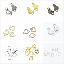 13 paragraphe métal bricolage en forme de coeur mode aile métal perles colliers Bracelet plage perles de cristal(China)