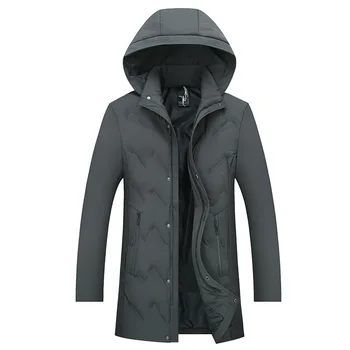 

2018 Winter New Long Hooded Chamarra Invierno Hombre
