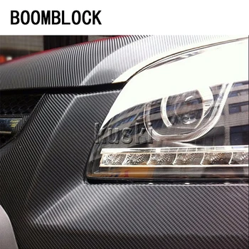 

BOOMBLOCK 12*50'' Car Carbon Fiber Stickers For Skoda Octavia A5 A7 2 Lexus Bmw F30 X5 E53 F10 E34 Lada Granta Accessories
