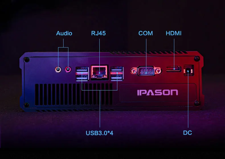 IPASON игровой Мини ПК AMD Ryzen5 2400G 4 Гб DDR4 обновление 8 Гб ram 1T HDD 120G SSD мини-hdmi для ПК WiFi Мини Настольные компьютеры ПК