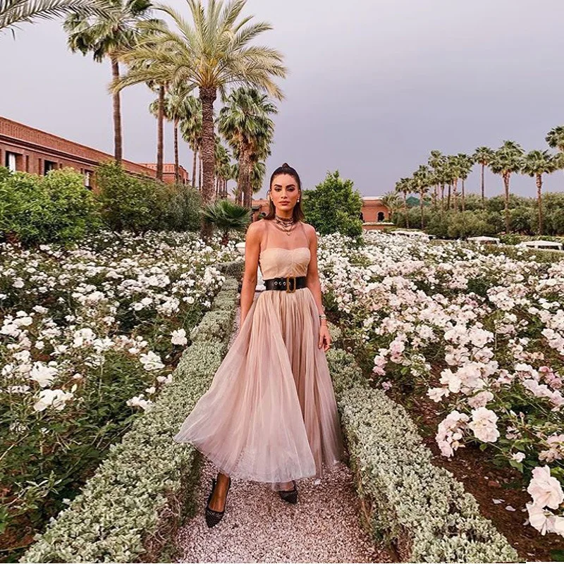 

Sleeveless Strapless Boho Maxi Woman Dress with Belt Empire Vintage Beach Dresses Evening Party Party Vestido