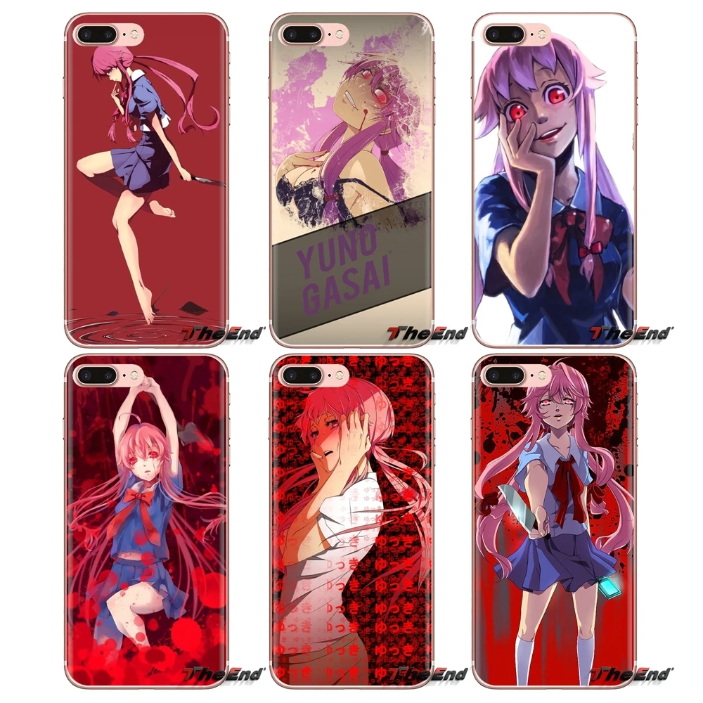 

anime girl Gasai Yuno Future Diary For Xiaomi Redmi 4A S2 Note 3 3S 4 4X 5 Plus 6 7 6A Pro Pocophone F1 TPU Transparent Bag Case