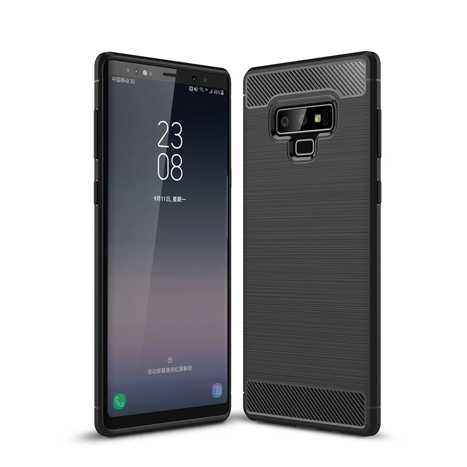 TOMKAS Carbon Fiber Case For Samsung Galaxy Note 9 Soft Silicone TPU Phone Cases Half-wrapped Cover Coque Funda Carcasa Capa  (14)