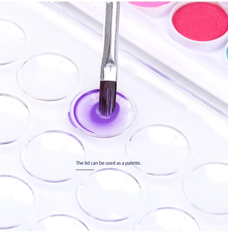 Pigment 36Color Watercolor Paint Set-Bright Color Water Color Cake for Kids Watercolor Paper Painting Drawing Art Supplies