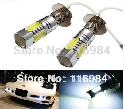 

2pcs x H3 7.5W High Power Xenon White LED Bulbs For Fog Driving Headlight Head Light Lamp Bulb