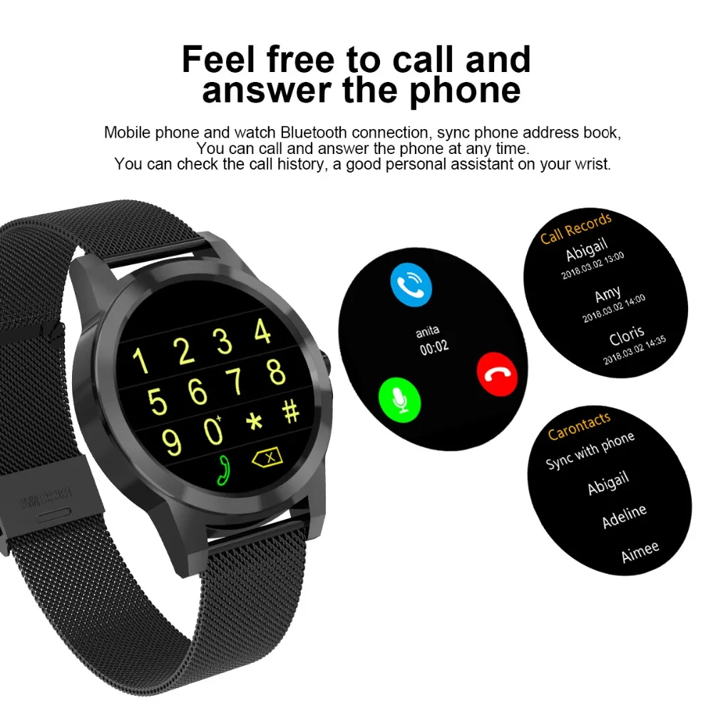 Diggro DI03 плюс Bluetooth Siri Смарт-часы MTK2502C IP67 Водонепроницаемый монитор сердечного ритма шагомер Smart gps локатор часы Android IOS