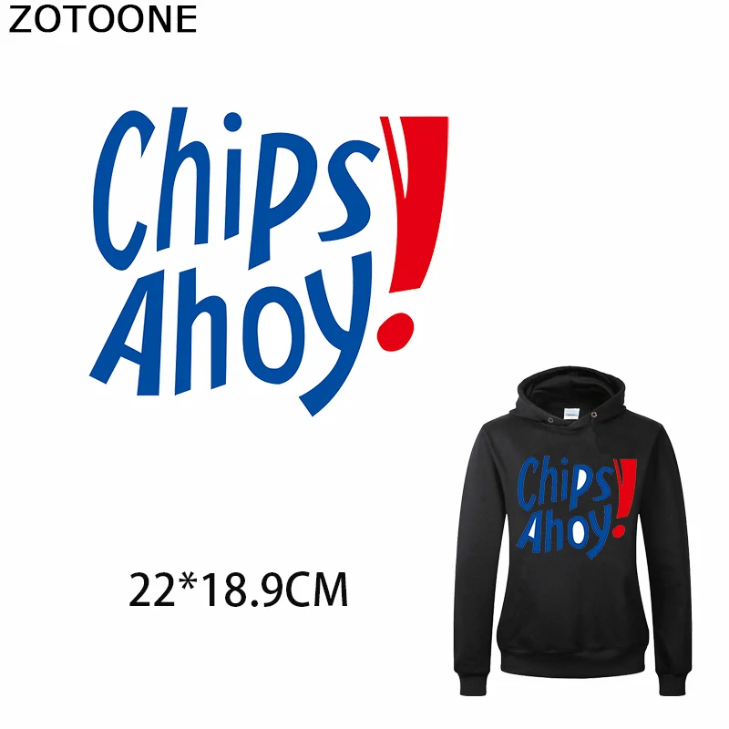 ZOTOONE Chips Ahoy приклеенные железные частички патчи для футболок одежда применение