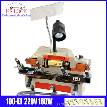 

original defu multifunction key cutting machine 100-E1 220v 120w auto key duplication machine made in China fast ship
