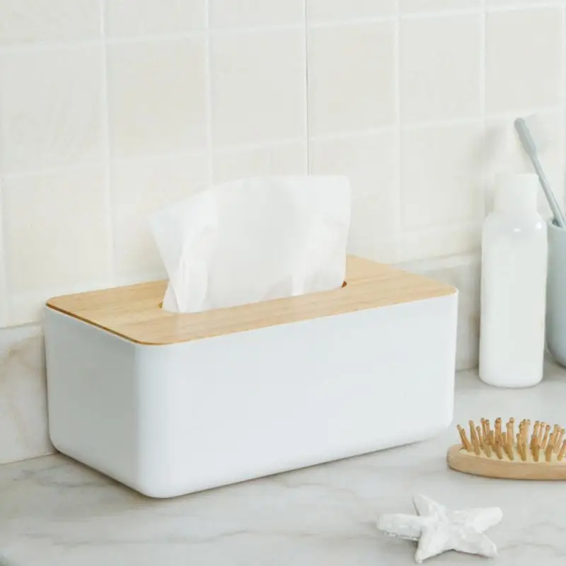 

Livingroom Wooden Tissue Box European Style Home Tissue Container Towel Napkin Tissue Holder Case for Office Home Decoration