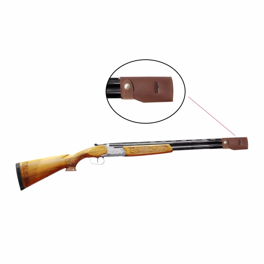 Tourbon Hunting Gun Barrel Protector Genuine Leather Holder Pouch