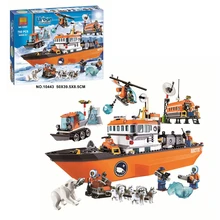 Building blocks classic character toys children compatible building blocks 10443 BELA city polar legoed adventure Arctic icebre arctic adventure