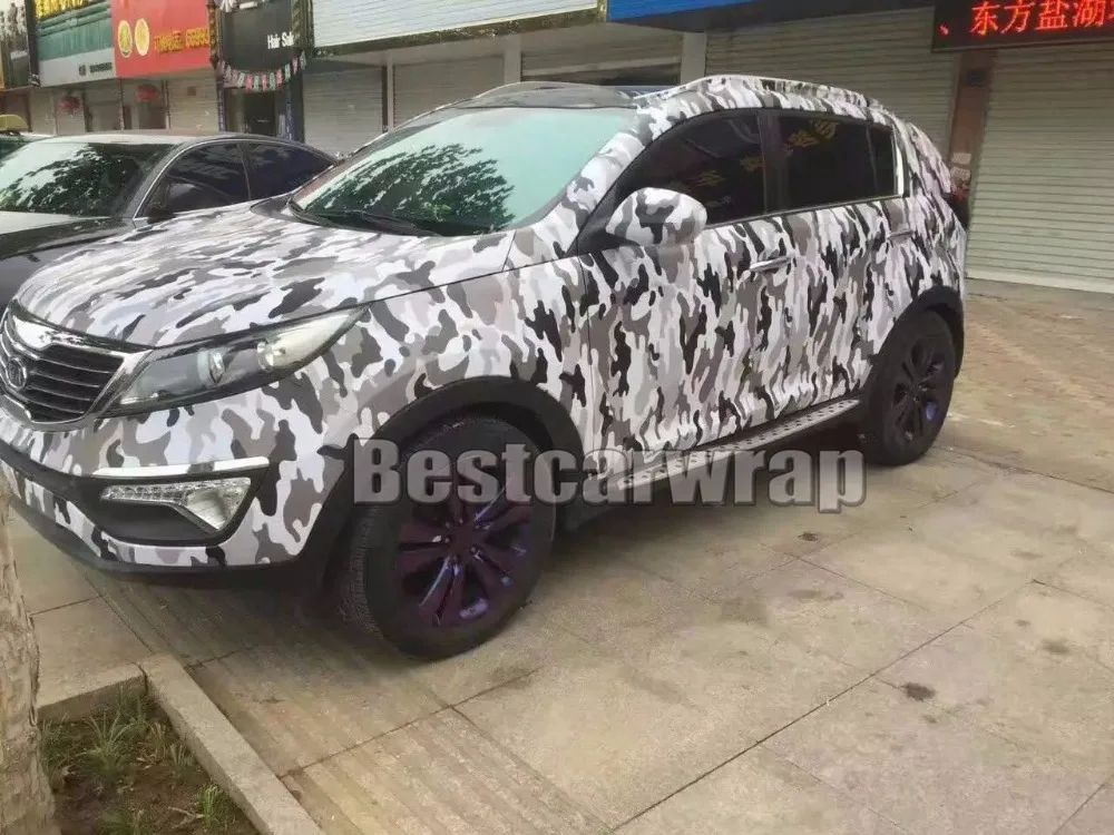 snow arctic tiger camo vinyl camouflage car wrapping foil 3m cast print vinyls (10)