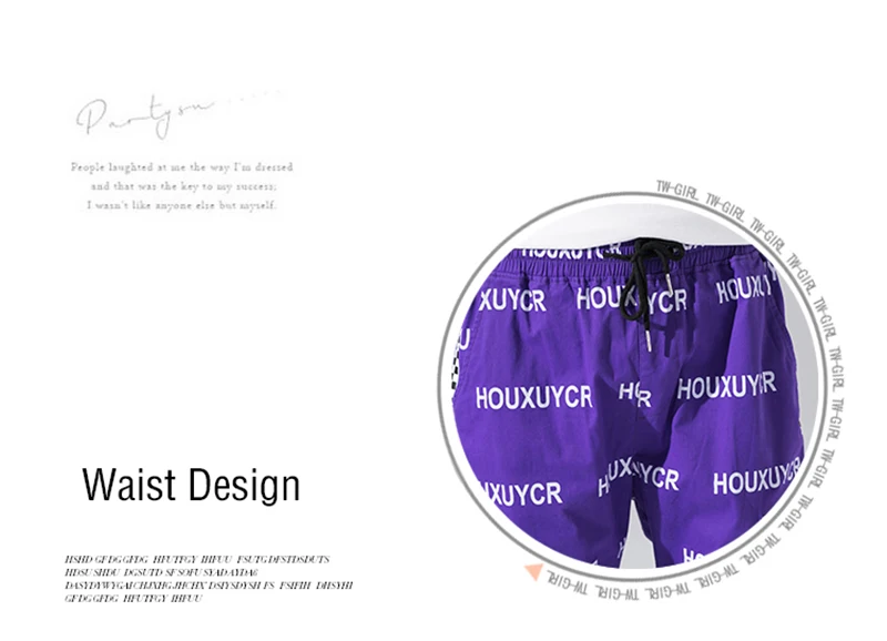 Новое поступление в стиле Харадзюку японский Стиль с принтом букв модные Для мужчин's брюки для девочек брюки в стиле «хип-хоп» на осень Повседневное Мужские штаны-шаровары