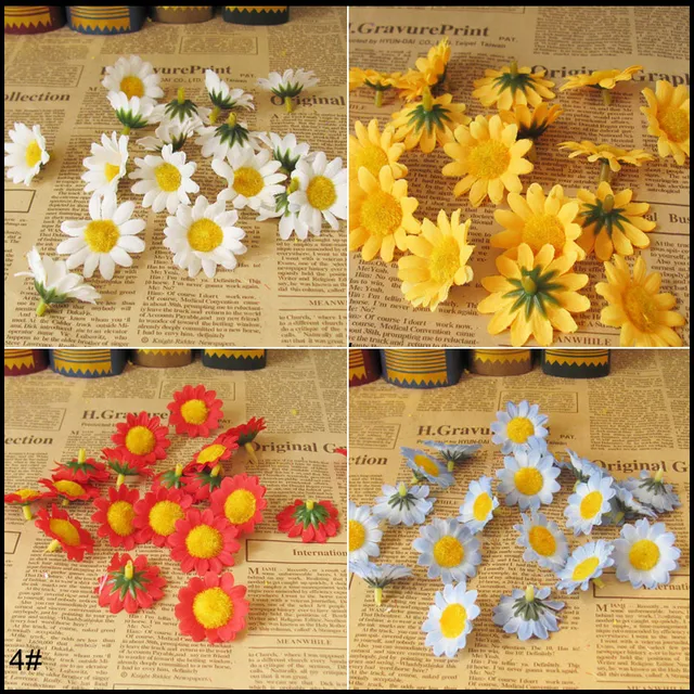 Free Shipping 100 Piece Lot Cheap Daisy Artificial Flower Corsage Hair Accessory Free Shipping 100 Piece Lot Cheap Daisy Artificial Flower Corsage Hair Accessory