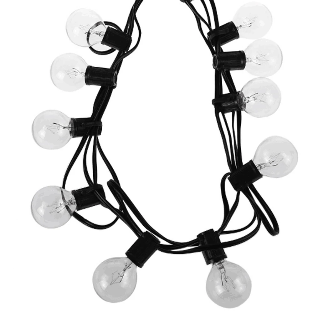 Najtaniej G40 na całym świecie boże narodzenie String światła Party fairy garland ślub ogród party drzewo ulicy oświetlenie Patio bajki rocznika żarówki na świeżym powietrzu