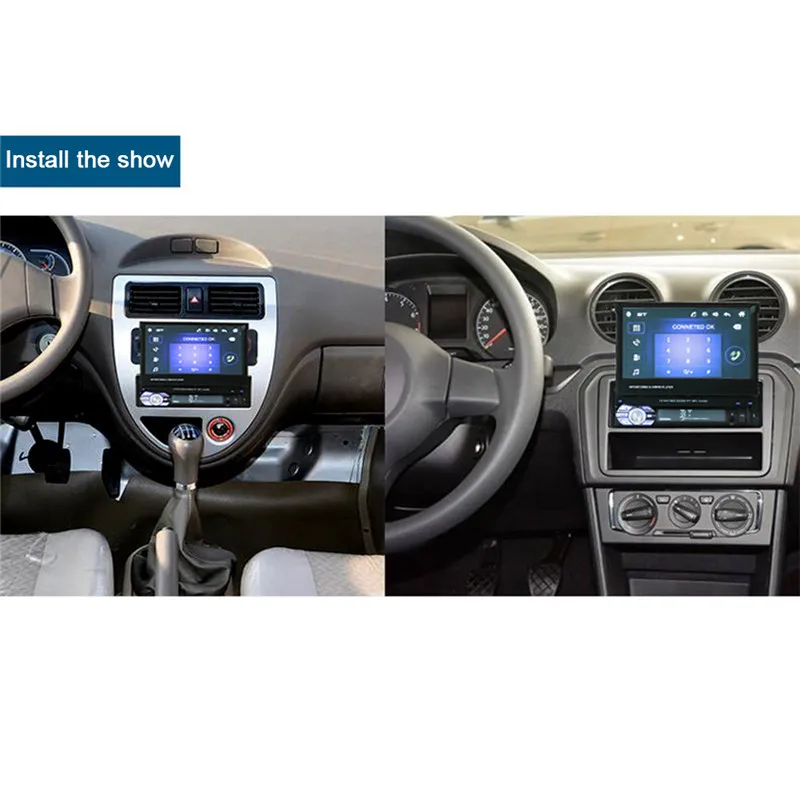 1Din 7 дюймов HD цифровой дисплей выдвижной экран автомобиля mp4 mp5 плеер стерео fm-передатчик автомобильный аудио радио Поддержка камеры заднего вида