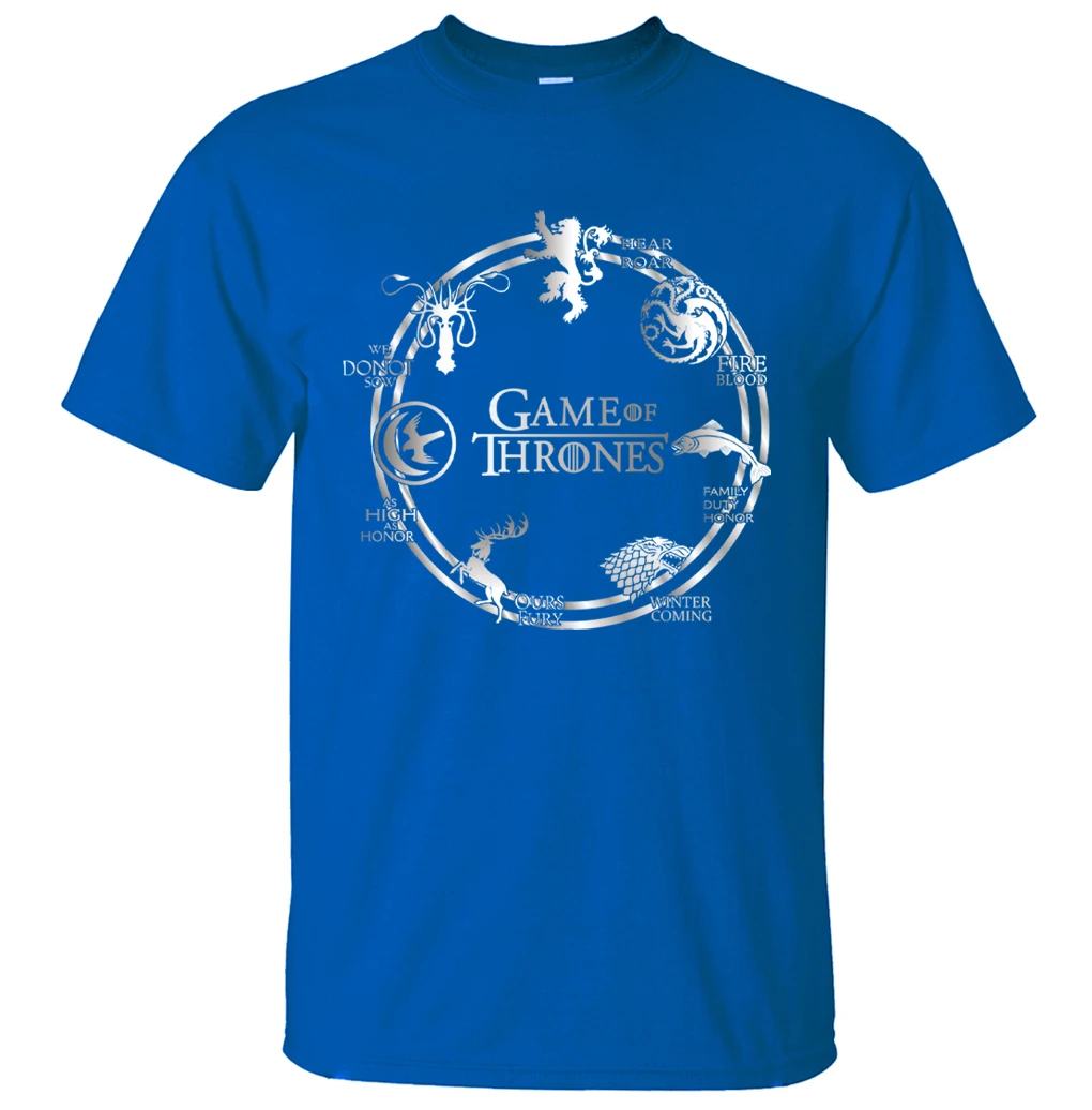 

Hot Sale Game of Thrones T-Shirts 2019 Summer Fashion Men Tee Shirts 100% Cotton Men T-Shirts Hip Hop Streetwear Brand-Clothing