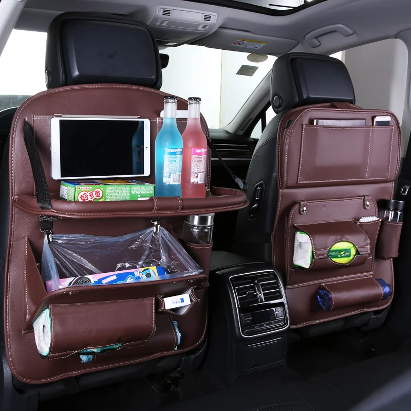 Подушка для автомобильного сиденья, чехол на заднее сиденье, складывающаяся подставка для столовой, многофункциональная сумка для хранения автомобиля, коробка для хранения автомобиля