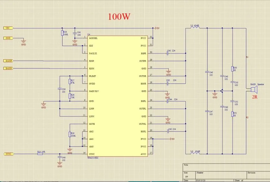 50 Вт + 50 Вт 100 Вт DC12V-24V 2x50 Вт + 100 Вт 2,1 канала цифровой усилитель сабвуфера доска