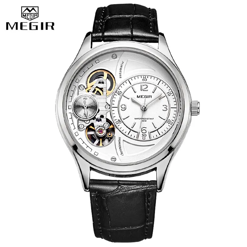 

MEGIR Men Analog Quartz Watch Luxury Fashion Brand Leather Waterproof Man Watch Clock Men Erkek Kol Saati Relogio Masculino 2022