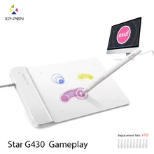 The XP-Pen G430S 4 x 3 inch Ultrathin Graphic Drawing Tablet for Game OSU and Battery-free stylus- designed!