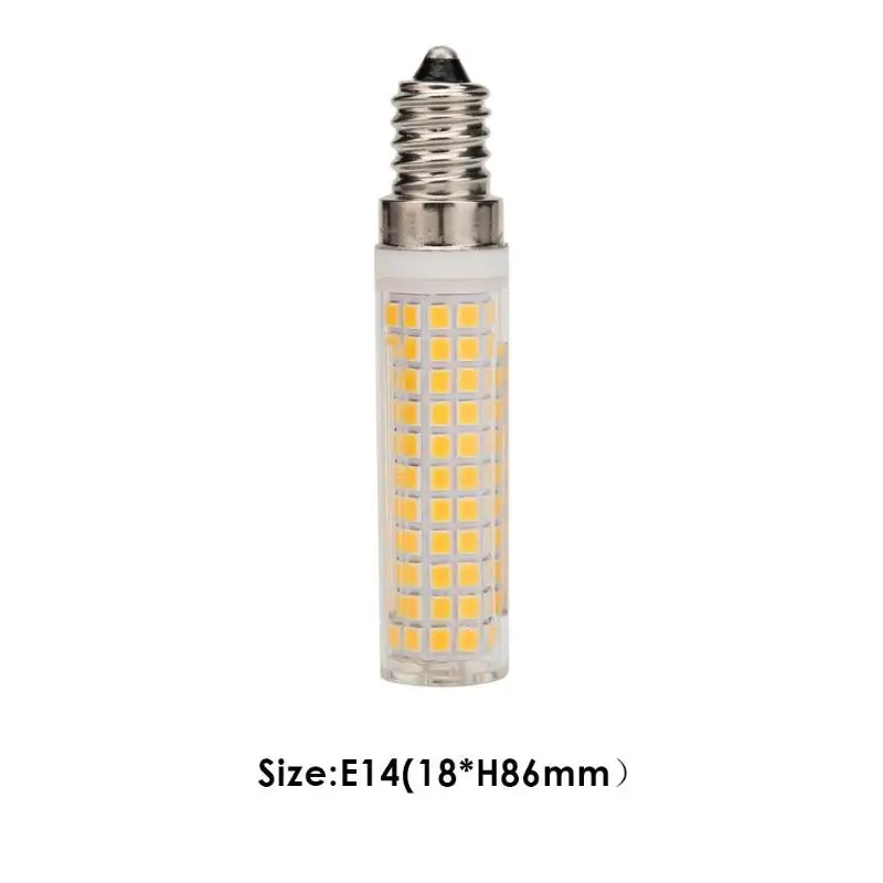 E14 136 SMD 2835 Светодиодный керамическая для зерен лампочка с регулируемой яркостью галогеновая замена лампы AC220-240V