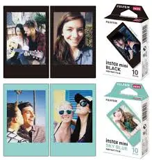 Оригинальная пленка Fuji Для Fujifilm Instax Mini 8 небесно голубая рамка + черная для 70 Plus 90 25