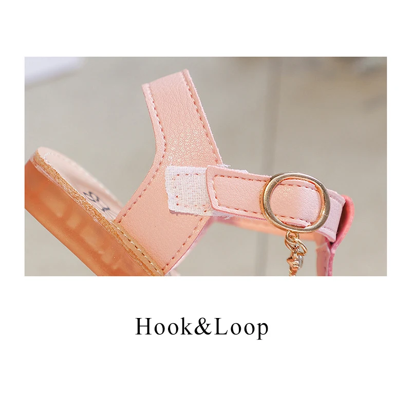Girls sandals Princess shoes Kids Beach shoes Open-toe Sandals Children With Bowtie Non-slip Soft 2019 Summer Shoes Size 21-30